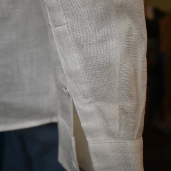 Talbots Linen Long Sleeve Blouse - Picture 5 of 8